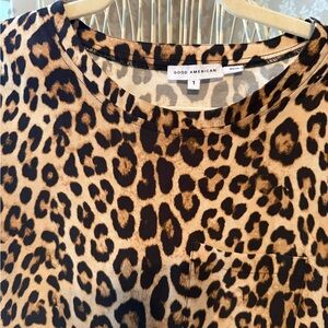 Good American leopard Print Top